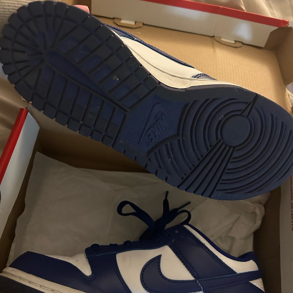 Nike Kids Navy and White Sneakers - Picture 3 of 7